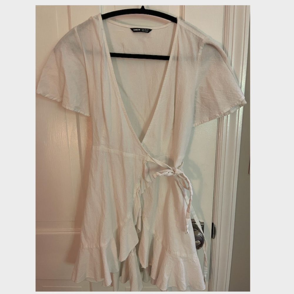 White Wrap Dress